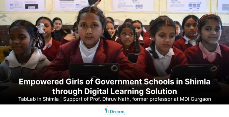Tablet based ict lab in government school of shimla