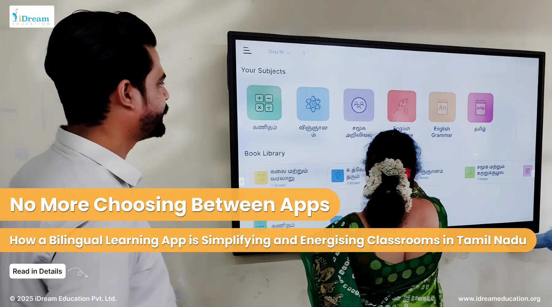 No More Choosing Between Apps: A Story of Bilingual Learning App from Schools of Tamil Nadu