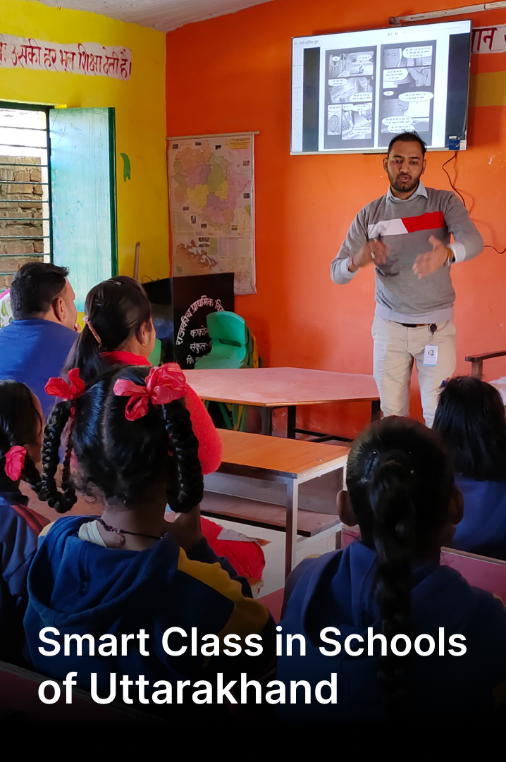 iPrep smart class setup in schools of Uttarakhand